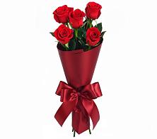Букет 5 Красных роз Эдлесс Лав в Пристень