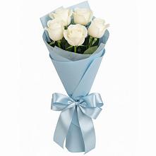 Букет 5 Белых роз Проуд #REPLACE_PRED# Пристень
