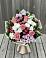 Букет цветов из: Альстромерии, Гвоздики, Розы и Хризантемы в Пристень