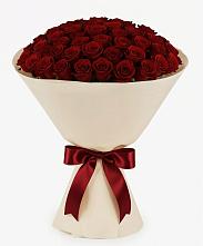 Букет 101 Бордовая роза Блэк Бакарра в Пристень