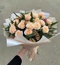 Букет Кремовые розы Латте в Пристень
