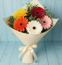 Букет цветов из:  Герберы в Пристень
