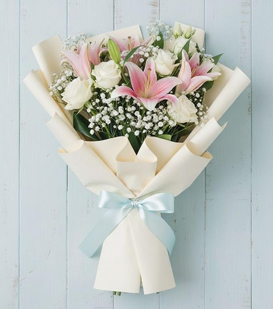 Букет цветов из: Лилии в Пристень