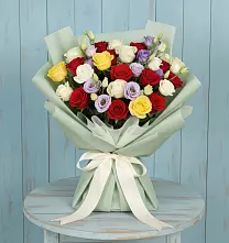 Букет цветов из:  Розы #REPLACE_PRED# Пристень