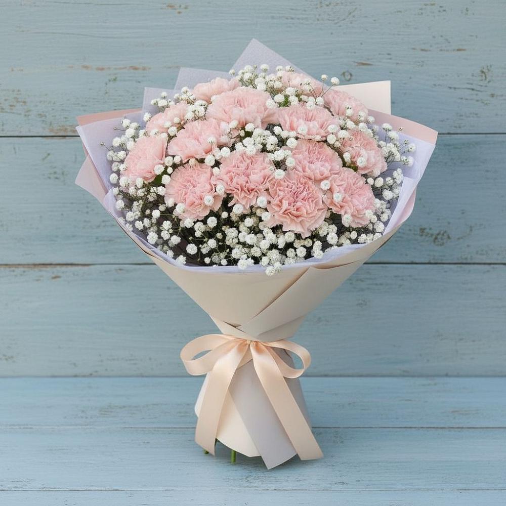 Букет цветов из: Гвоздики в Пристень