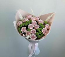Букет цветов из:  Розы и Хризантемы в Пристень