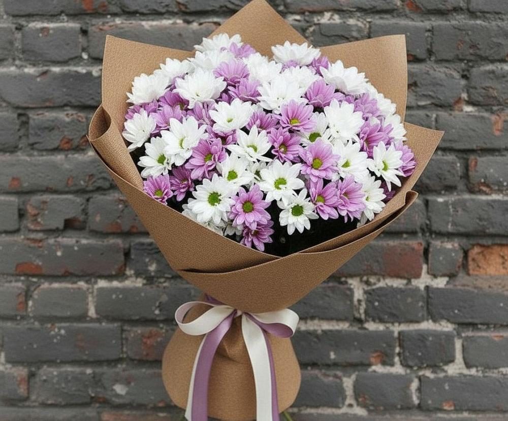 Букет цветов из: Хризантемы в Пристень