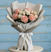 Букет цветов из:  Розы #REPLACE_PRED# Пристень