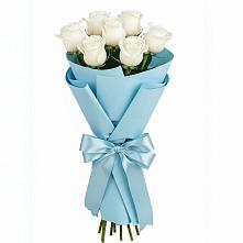 Букет 7 белых роз Проуд в Пристень