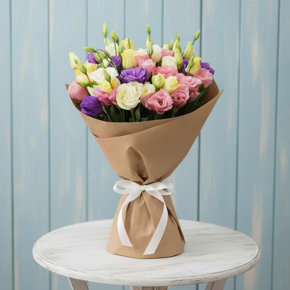 Букет цветов из: Лизиантусы в Пристень