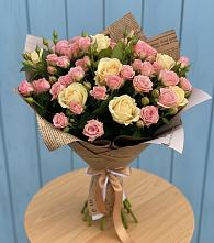 Букет цветов из:  Розы #REPLACE_PRED# Пристень