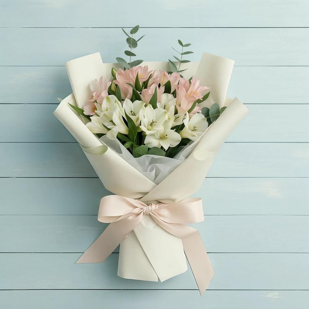 Букет цветов из: Альстромерии в Пристень