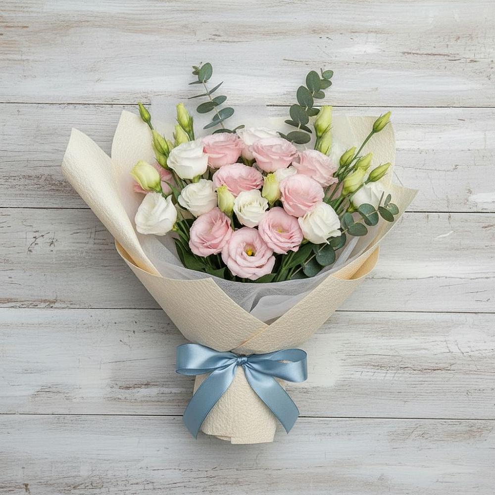 Букет цветов из: Лизиантусы в Пристень